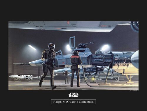 Wandbild - Star Wars Classic RMQ Yavin Y-Wing - Größe: 40 x 30 cm