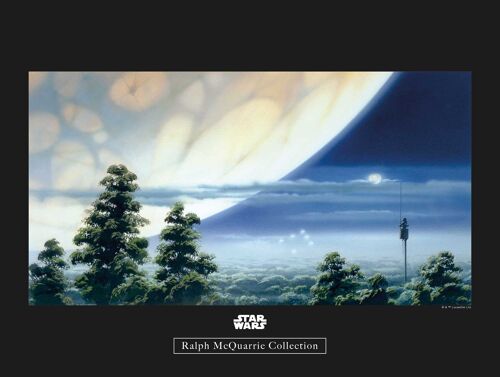 Wandbild - Star Wars Classic RMQ Yavin Lookout - Größe: 40 x 30 cm