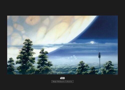 Wandbild - Star Wars Classic RMQ Yavin Lookout - Größe: 70 x 50 cm