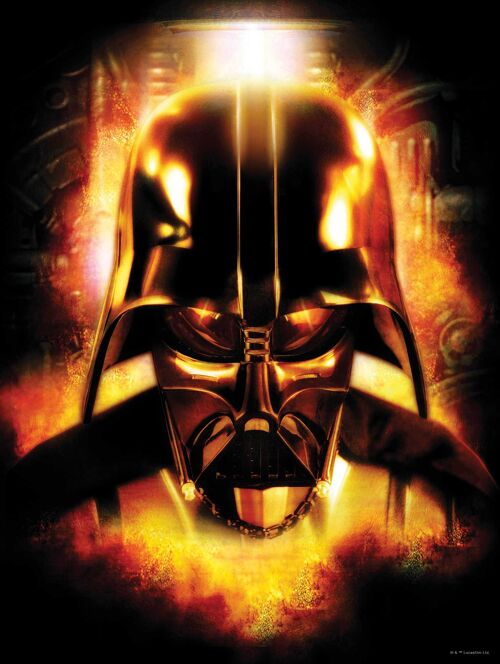 Wandbild - Star Wars Classic Vader Head - Größe: 30 x 40 cm