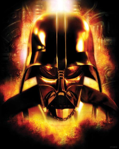 Wandbild - Star Wars Classic Vader Head - Größe: 40 x 50 cm