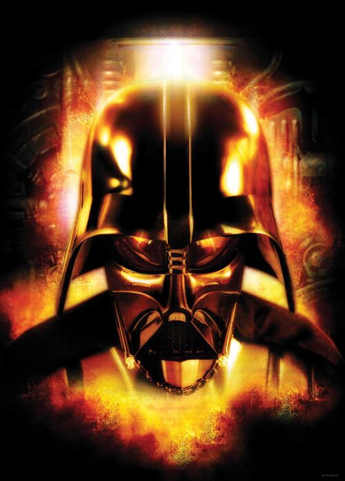 Wandbild - Star Wars Classic Vader Head - Größe: 50 x 70 cm