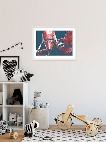 Papier Peint - Star Wars Visages Kylo - Dimensions : 40 x 30 cm 3