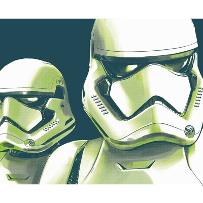 Mural - Star Wars Rostros Stormtrooper - Medida: 40 x 30 cm