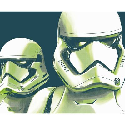 Mural - Star Wars se Enfrenta a Stormtrooper - Medida: 50 x 40 cm