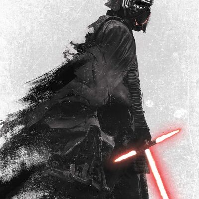 Wandbild - Star Wars EP9 Kylo Vader Shadow - Größe: 30 x 40 cm