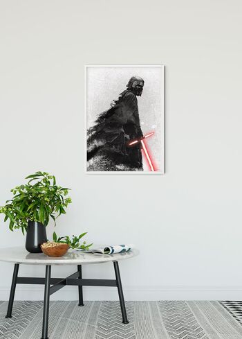 Peinture murale - Star Wars EP9 Kylo Vader Shadow - Dimensions : 30 x 40 cm 2