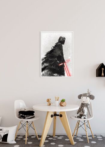 Peinture murale - Star Wars EP9 Kylo Vader Shadow - Dimensions : 40 x 50 cm 5