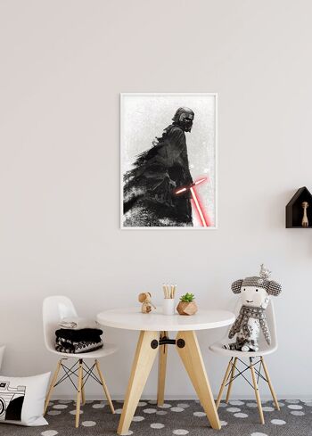 Peinture murale - Star Wars EP9 Kylo Vader Shadow - Dimensions : 50 x 70 cm 5