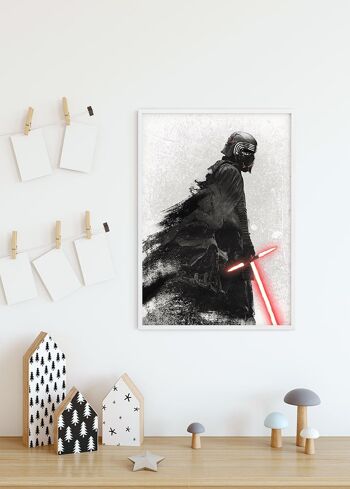 Peinture murale - Star Wars EP9 Kylo Vader Shadow - Dimensions : 50 x 70 cm 6