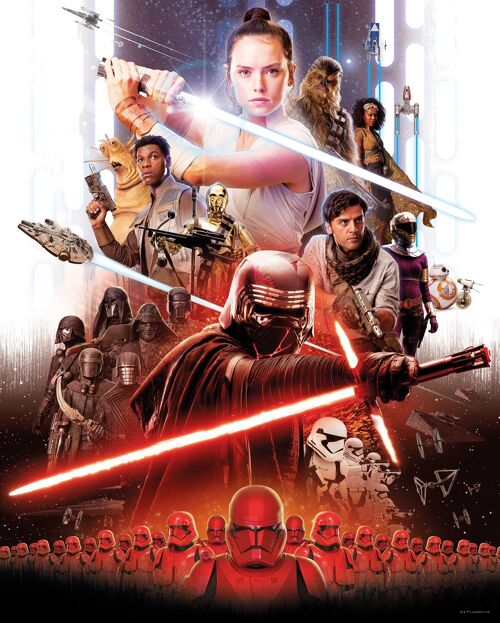 Wandbild - Star Wars Movie Poster Rey - Größe: 40 x 50 cm