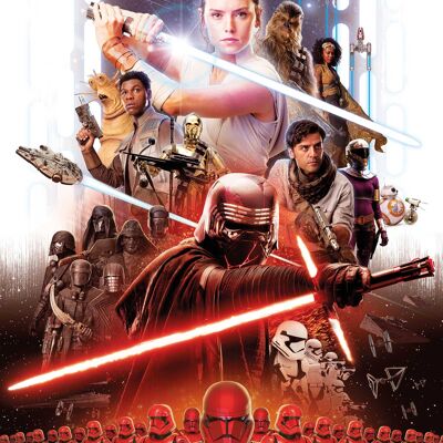 Wandbild - Star Wars Movie Poster Rey - Größe: 50 x 70 cm