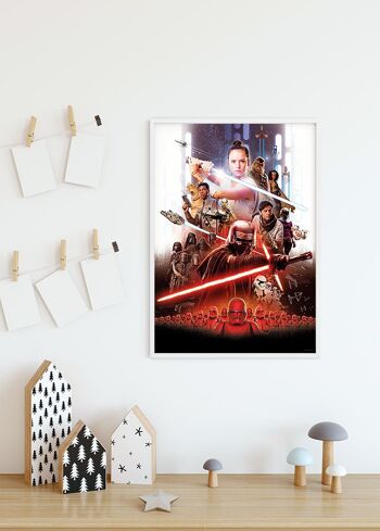 Peinture murale - Affiche du film Star Wars Rey - Dimensions : 50 x 70 cm 5
