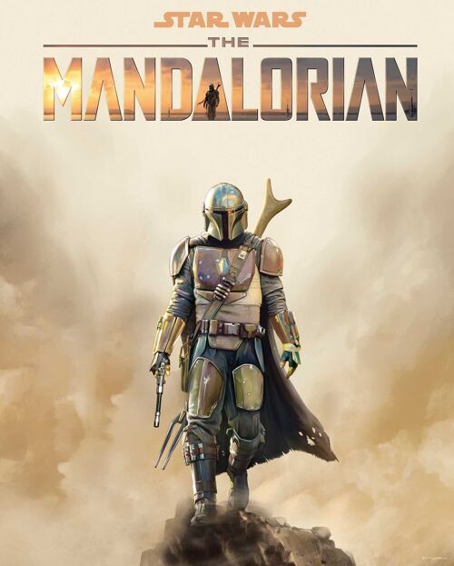 Wandbild - Mandalorian Movie Poster - Größe: 40 x 50 cm