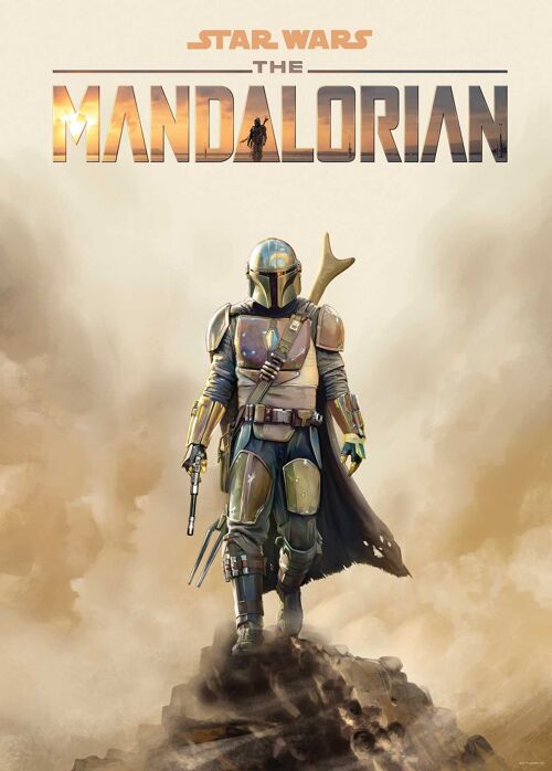 Wandbild - Mandalorian Movie Poster - Größe: 50 x 70 cm