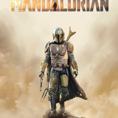 Murale - Poster del film Mandalorian - Dimensioni: 50 x 70 cm