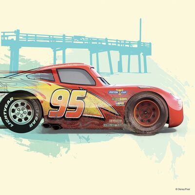Wandbild - Cars Lightning McQueen - Größe: 40 x 30 cm
