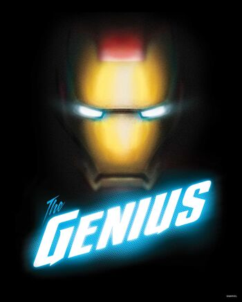 Papier peint - Avengers The Genius - Dimensions : 40 x 50 cm 1