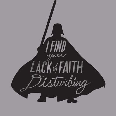 Murale - Star Wars Silhouette Quotes Vader - Dimensioni: 40 x 50 cm