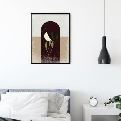 Wandbild - Silence Half Moon  - Größe: 50 x 70 cm