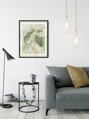 Murale - Vive le vert - Dimensions : 30 x 40 cm