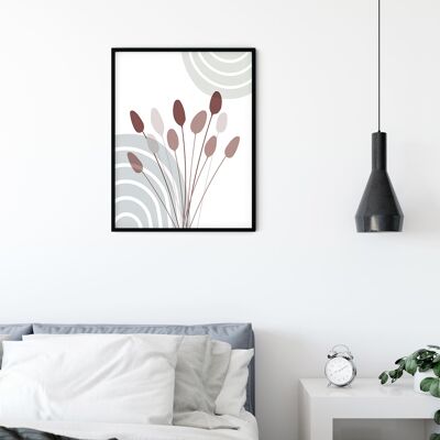 Wandbild - Bohemian Cattail  - Größe: 40 x 50 cm