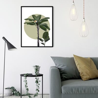 Wandbild - Botanical Garden Palmtree  - Größe: 30 x 40 cm