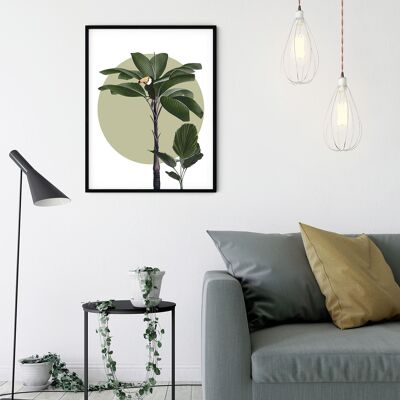 Wandbild - Botanical Garden Palmtree  - Größe: 40 x 50 cm