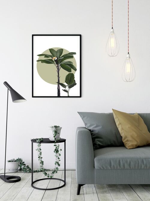 Wandbild - Botanical Garden Palmtree  - Größe: 50 x 70 cm