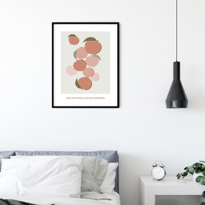 Wandbild - Cultivated Peaches  - Größe: 50 x 70 cm