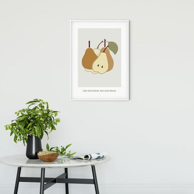 Wandbild - Cultivated Pears  - Größe: 50 x 70 cm