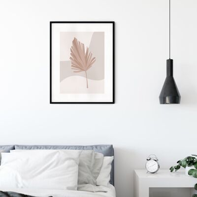 Wandbild - Minimalist Leaf Lover  - Größe: 40 x 50 cm