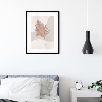 Murale - Amante delle foglie minimalista - Dimensioni: 50 x 70 cm