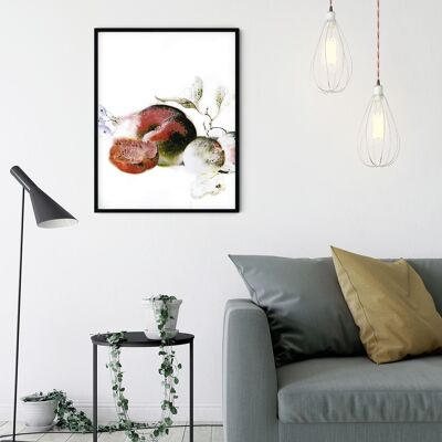 Wandbild - Dessert Fruité  - Größe: 30 x 40 cm