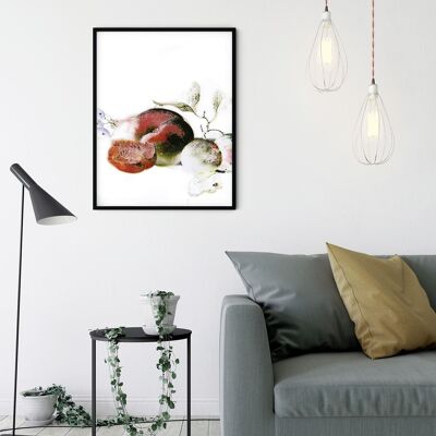 Wandbild - Dessert Fruité  - Größe: 50 x 70 cm