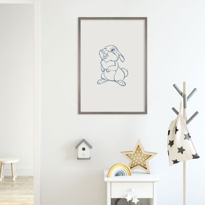 Wandbild - Hey Thumper  - Größe: 30 x 40 cm