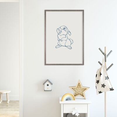 Wandbild - Hey Thumper  - Größe: 50 x 70 cm