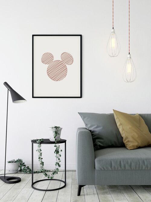 Wandbild - Striped Mouse  - Größe: 40 x 50 cm