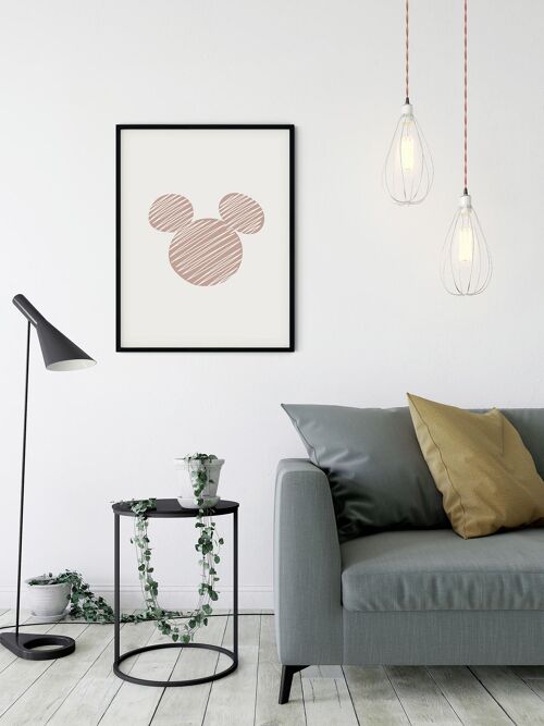 Wandbild - Striped Mouse  - Größe: 50 x 70 cm