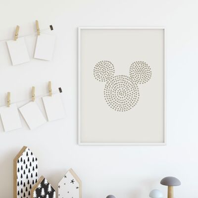 Mural - La partitura de Mickey - Medidas: 40 x 50 cm