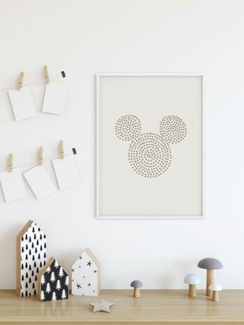 Papier peint - Mickey's Score - Dimensions : 50 x 70 cm