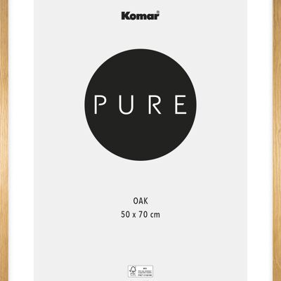 Picture frame wood oak 50 x 70 cm