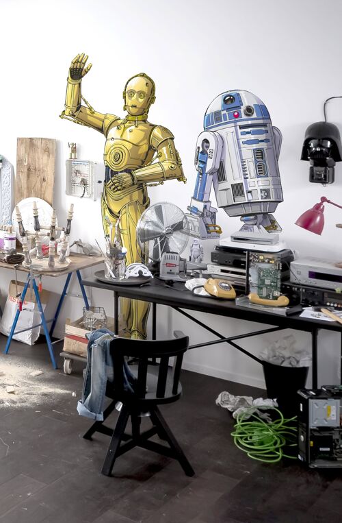 Selbstklebende Vlies Fototapete - Star Wars XXL C-3PO - Größe 127 x 200 cm