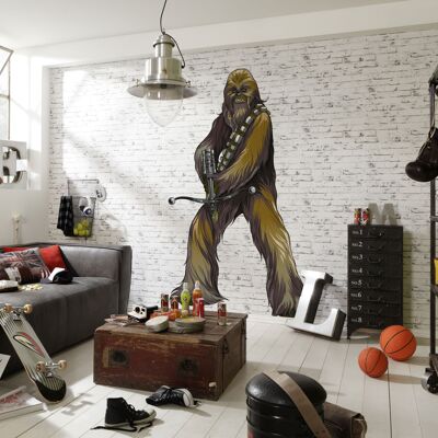 Papel pintado fotográfico autoadhesivo de tejido no tejido - Star Wars XXL Chewbacca - tamaño 127 x 200 cm