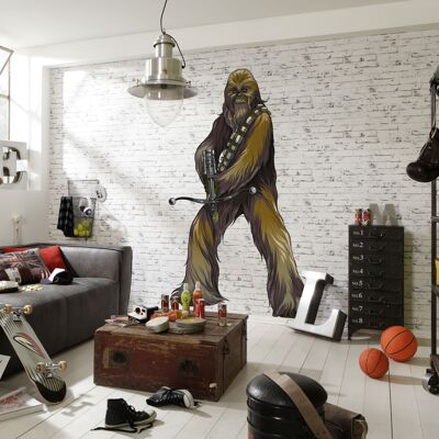 Selbstklebende Vlies Fototapete - Star Wars XXL Chewbacca - Größe 127 x 200 cm