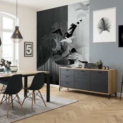 Non-woven photo wallpaper - Yin Yang - size 200 x 280 cm