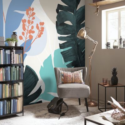 Non-woven photo wallpaper - Tropical Shapes - size 300 x 280 cm