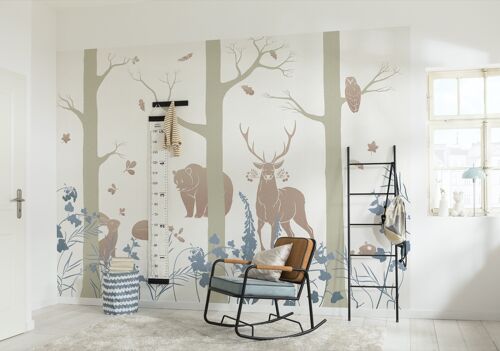 Vlies Fototapete - Forest Animals - Größe 400 x 280 cm