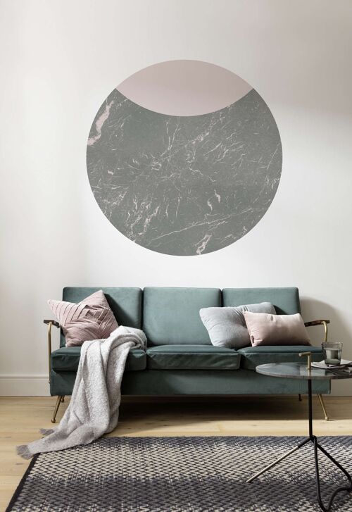 Selbstklebende Vlies Fototapete - Stripe Marmor - Größe 125 x 125 cm