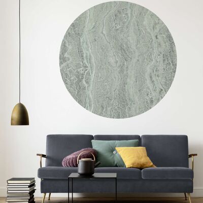 Self-adhesive non-woven photo wallpaper - Green Marble - size 125 x 125 cm